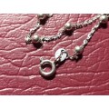 LOVELY GENUINE SOLID STERLING SILVER BRACELET IN EXCELLENT CONDITION - [19 cm]