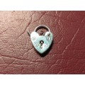 LOVELY GENUINE SOLID STERLING SILVER HEART CHARM - [L 20 mm]