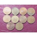 A LOT OF 10 x 2 EURO CENTS - [Bid per coin to take all.]