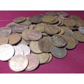 A LOT OF 100 RSA BRONZE 2 CENTS - [Bid per coin to take all.]