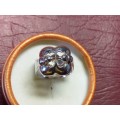 LOVELY GENUINE SOLID STERLING SILVER RING IN VERY GOOD CONDITION - [8 gram]