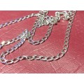LOVELY GENUINE SOLID STERLING SILVER NECKLACE IN GOOD CONDITION - [8,5 g]