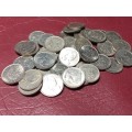 A LOT OF 40 RSA NICKEL 5 CENTS - [Bid per coin to take all.]