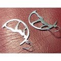 LOVELY GENUINE SOLID SILVER EARRINGS IN VERY GOOD CONDITION - [4,4 g]