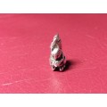 LOVELY GENUINE SOLID STERLING SILVER SQUIRREL CHARM - [3,7 g, L 14 mm]