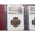 3 x 2018 RSA R5 - MANDELA CENTENARY EARLY RELEASES - NGC GRADED MS 65/66/67