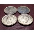 A LOT OF 4 x 1951 SA UNION 5 SHILLINGS - [Bid per coin to take all.]