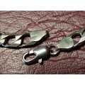 LOVELY GENUINE SOLID STERLING SILVER BRACELET WITH ITALIAN CLASP IN EXCELLENT CONDITION - [17,6 g]