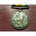 Old collectible Real WWI British War Silver Medal 1914-1918 George V - CPL W. WATSON - [33 g]