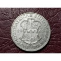 1942 SA UNION SILVER 2 Shillings