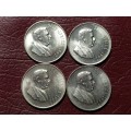 A LOT OF 4 x 1967 RSA SILVER RANDS - [Bid per coin to take all.]