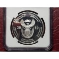 2019 RSA STERLING SILVER 50 Rand 25 Years of Constitutional Democracy - NGC GRADED PF 70 ULTRA CAMEO