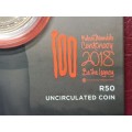 2018 RSA Aluminium Bronze R50 Nelson Mandela - As a young man - WITH COA - CAPSULED