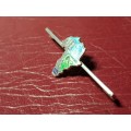 LOVELY VINTAGE GENUINE SOLID STERLING SILVER CAPE TOWN CABLE CAR BROOCH - [3,6 g]