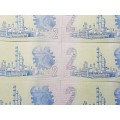 6 x RSA Two Rand Notes - Gerhard de Kock - Mint State - In Sequence - [Bid per note to take all.]