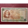 RSA 10 Rand Note - TW De Jongh