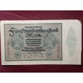 1923 Germany 500 000 Mark Reichsbanknote