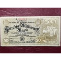 1923 Federal State of Hamburg (German Notgeld)  50 Million Mark, Replacement Star Note