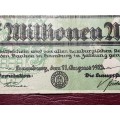 1923 Federal State of Hamburg (German Notgeld) 5 000 000 Mark