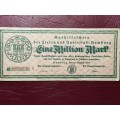 1923 Federal State of Hamburg (German Notgeld) 1 000 000 Mark