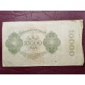 1922 Germany 10 000 Mark Reichsbanknote, Small Issue