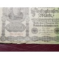 1922 Germany 50 000 Mark Reichsbanknote