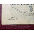 1923 Prussian Province of Berlin (German Notgeld) 2 000 000 Mark