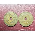 1943 and 1956 Rhodesia Pennies - [Bid per coin to take both]