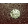 1906 British Sterling Silver 6 Pence