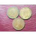 3 x SA Union Pennies - [Bid per coin to take all]