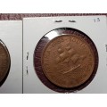 1951 and 1953 SA Union Pennies - [Bid per coin to take both]