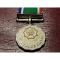 SADF Vir Troue Diens 30 Years Full Size Sterling Silver Medal - Number 12311