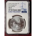 2018 RSA Silver Krugerrand - Early Releases - NGC Graded MS 70