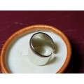 Lovely Genuine Solid Sterling Silver Ring In Good Condition - [8,2 g]