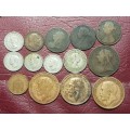 A Lot of 14 British Coins - [Bid per coin to take all]
