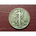 1943 USA Silver ½ Dollar `Walking Liberty Half Dollar`