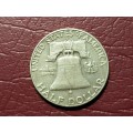1963 USA Silver ½ Dollar `Franklin Half Dollar`