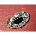 Lovely Genuine Solid Sterling Silver Brooch With Marcasite in Perfect Condition - [7,2 g]
