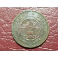 1892 ZAR 1 Penny - [Rare in any condition]
