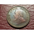 1892 ZAR 1 Penny - [Rare in any condition]