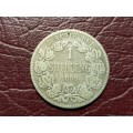 1895 ZAR Sterling Silver 1 Shillings