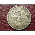 1893 ZAR Sterling Silver 2 Shillings
