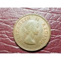 1959 SA Union Half Penny
