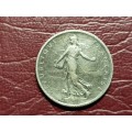 1915 France Silver 1 Franc