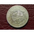 1892 ZAR Sterling Silver 2 Shillings - Rare In any condition