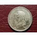 1896 ZAR Sterling Silver 2.5 Shillings - [Filler Coin]