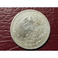 1895 ZAR Sterling Silver 2½ Shillings - [Filler Coin]