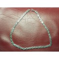 Lovely Heavy Genuine Solid Sterling Silver Necklace in Excellent Condition - [66 g]