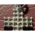 Lovely Genuine Solid Sterling Silver Cross Pendant In Very Good Condition - [5 g]