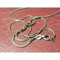 Snake Necklace In Very Good Condition - Not Silver - [52 cm]